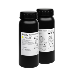 XYZprinting UV-Resin giessbar - 2 x 500 ml Flaschen (gelb)